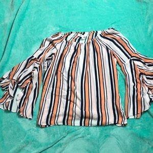 Long sleeve off the shoulder top